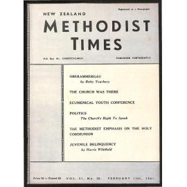 The New Zealand Methodist Times (Vol. 51 No. 20) - 11 February 1961