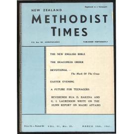 The New Zealand Methodist Times (Vol. 51 No. 23) - 25 March 1961