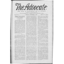 The Advocate - 15th September 1894