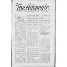 The Advocate - 29th September 1894