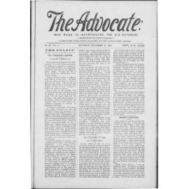 The Advocate - 15th December 1894