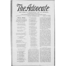 The Advocate - 22nd December 1894
