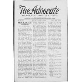 The Advocate - 12th January 1895