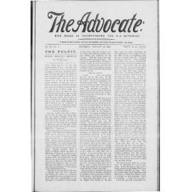 The Advocate - 26th January 1895