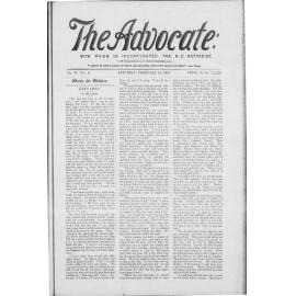The Advocate - 16th February 1895