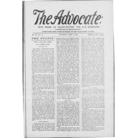The Advocate - 1st June 1895