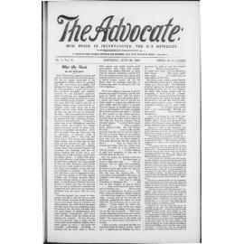 The Advocate - 29th June 1895