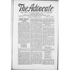 The Advocate - 14th September 1895