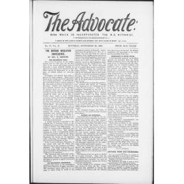 The Advocate - 28th September 1895