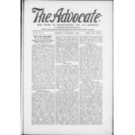 The Advocate - 9th November 1895