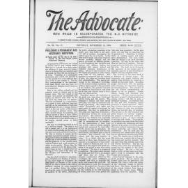 The Advocate - 16th November 1895