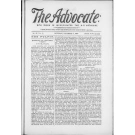 The Advocate - 7th December 1895