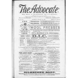 The Advocate - 18th January 1896