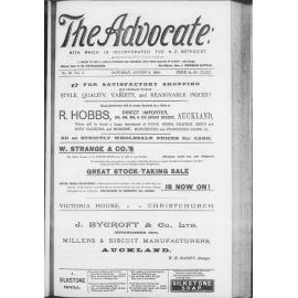 The Advocate - 8th August 1896