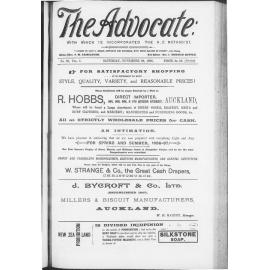 The Advocate - 28th November 1896